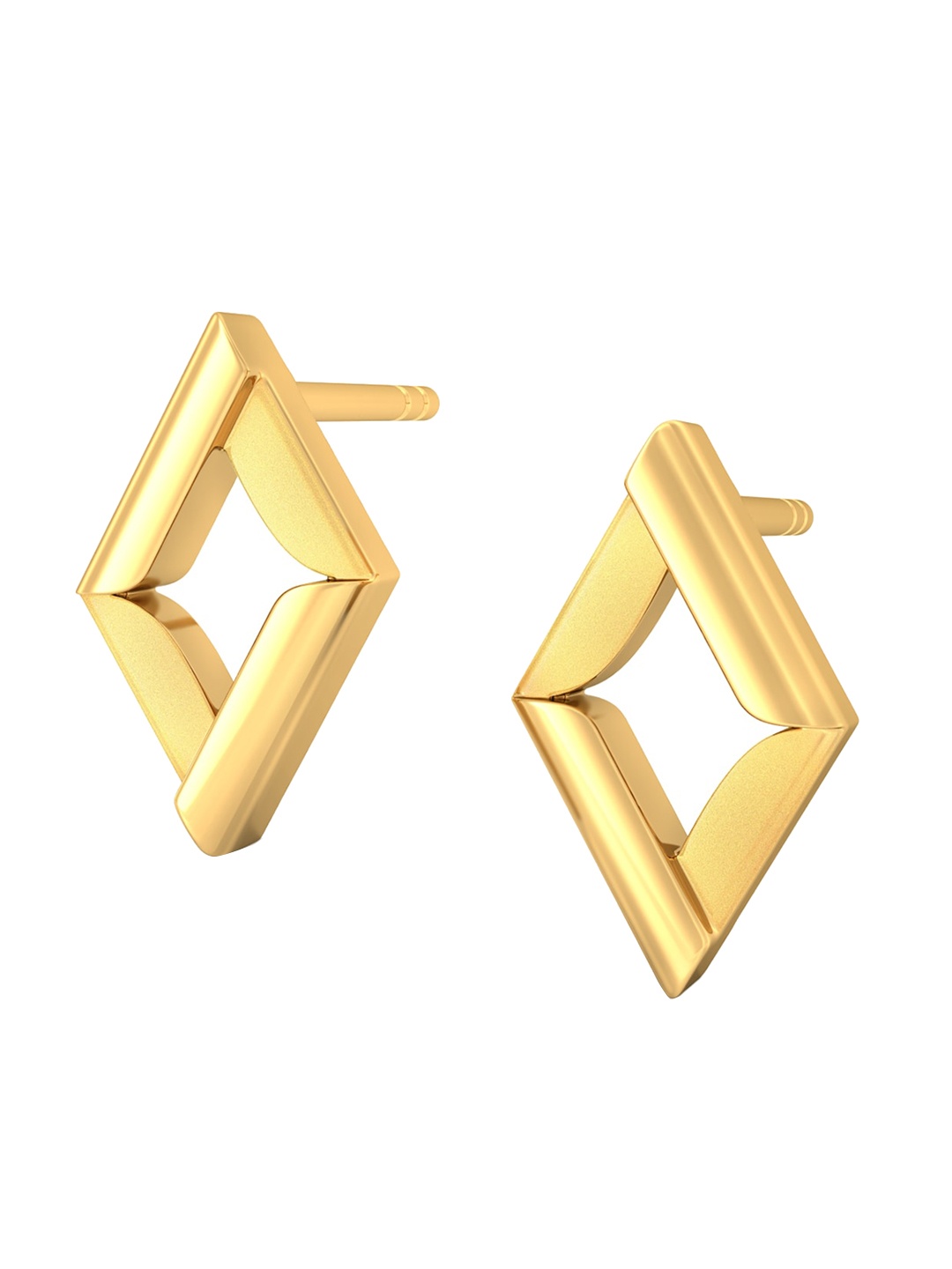 

MELORRA Vector Phenomenal 18KT Gold Stud Earrings-1.96gm