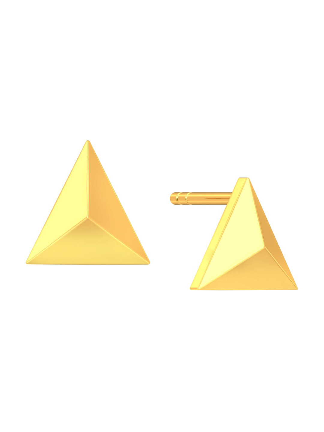 

MELORRA Love Triangles 18KT Gold Stud Earrings-2.46gm