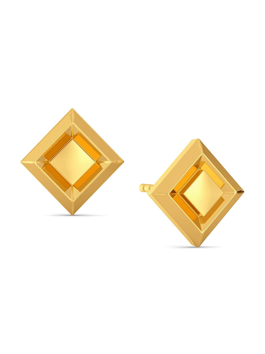 

MELORRA The Lone Tuck 18KT Gold Stud Earrings- 3.13 gm