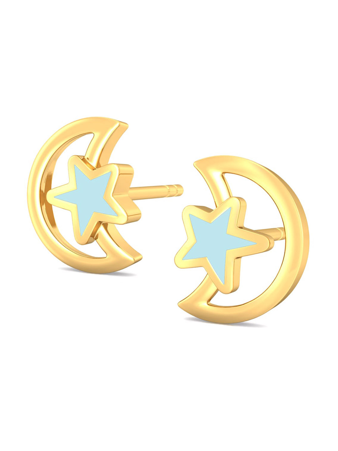 

MELORRA Celestelle 18KT Gold Stud Earrings-2.52gm