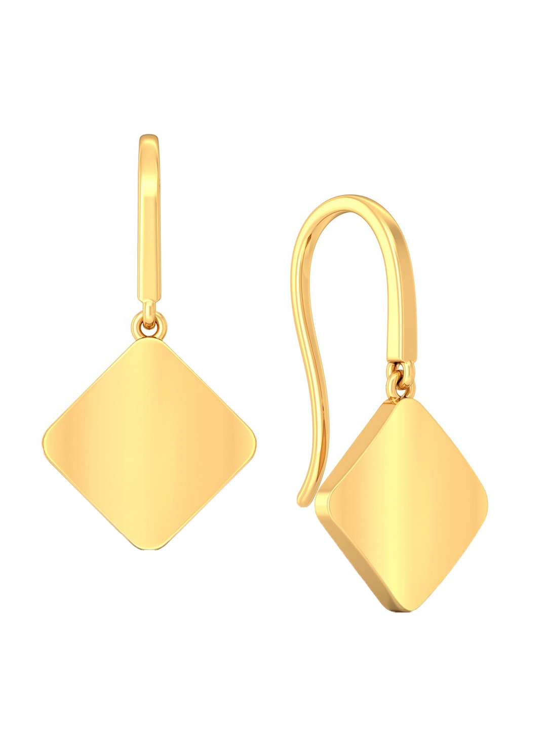 

MELORRA Rhombi Lovin 18KT Gold Earrings-3.35gm