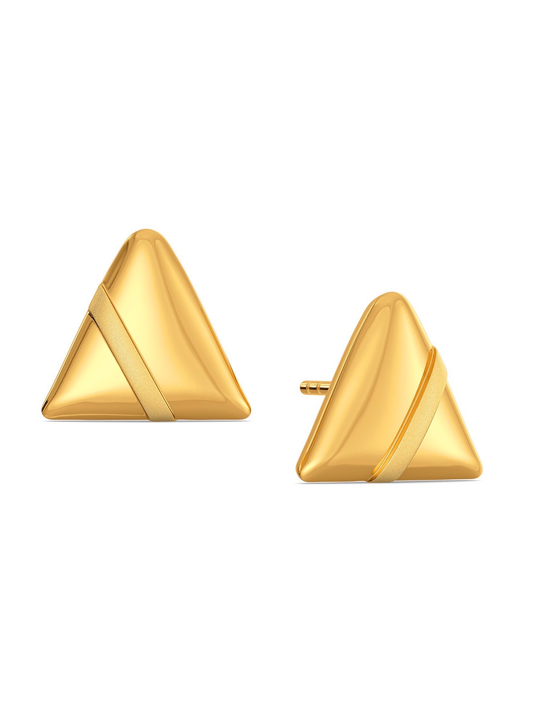 

MELORRA Mod Minimal 18KT Gold Stud Earring - 3.0 gm