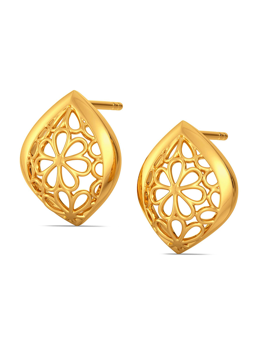 

MELORRA 18KT Lacy Notes Gold Earrings 2.93 g