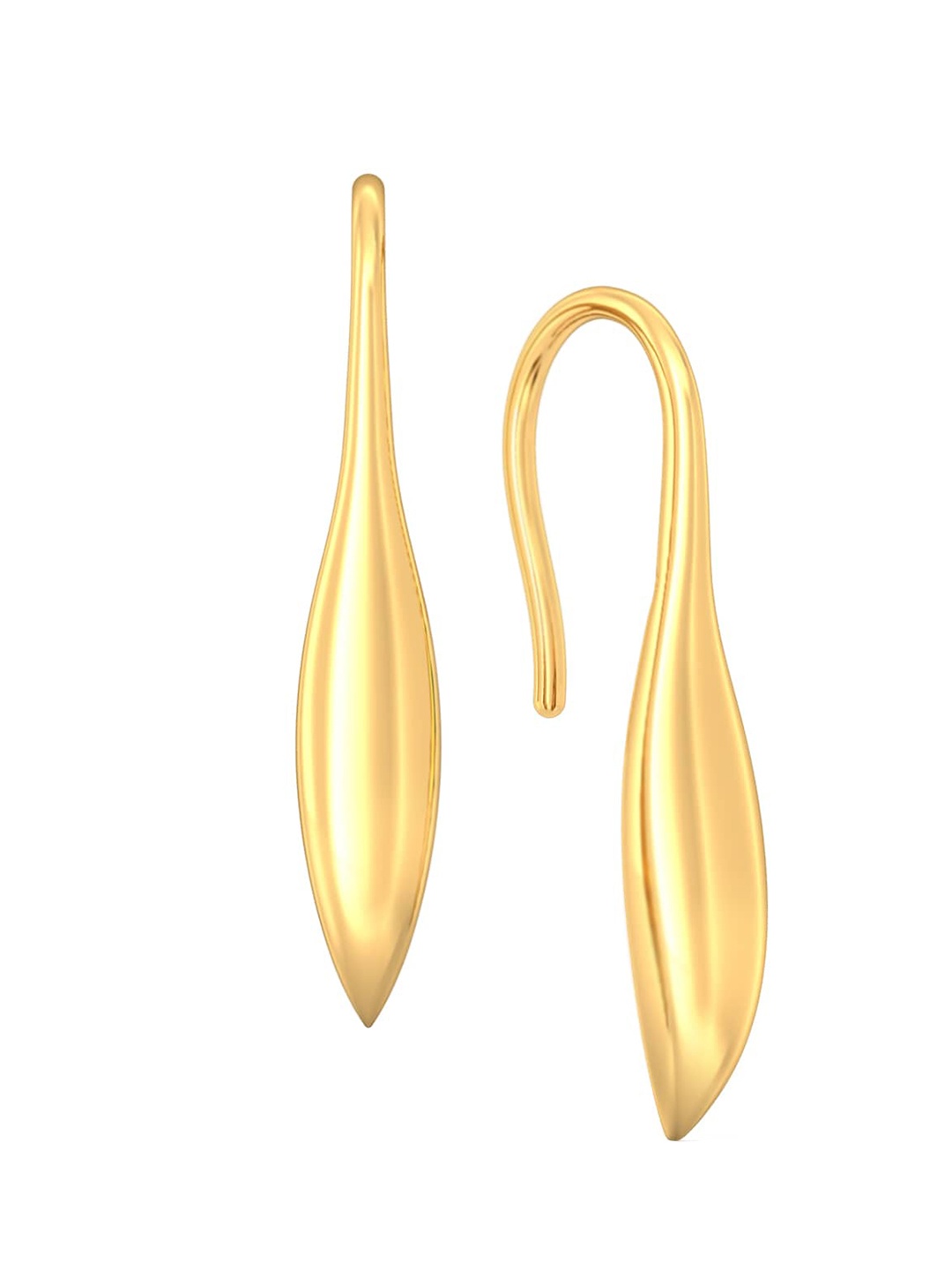 

MELORRA Falcate Facets 18KT Gold Drop Earrings- 2.97 gm