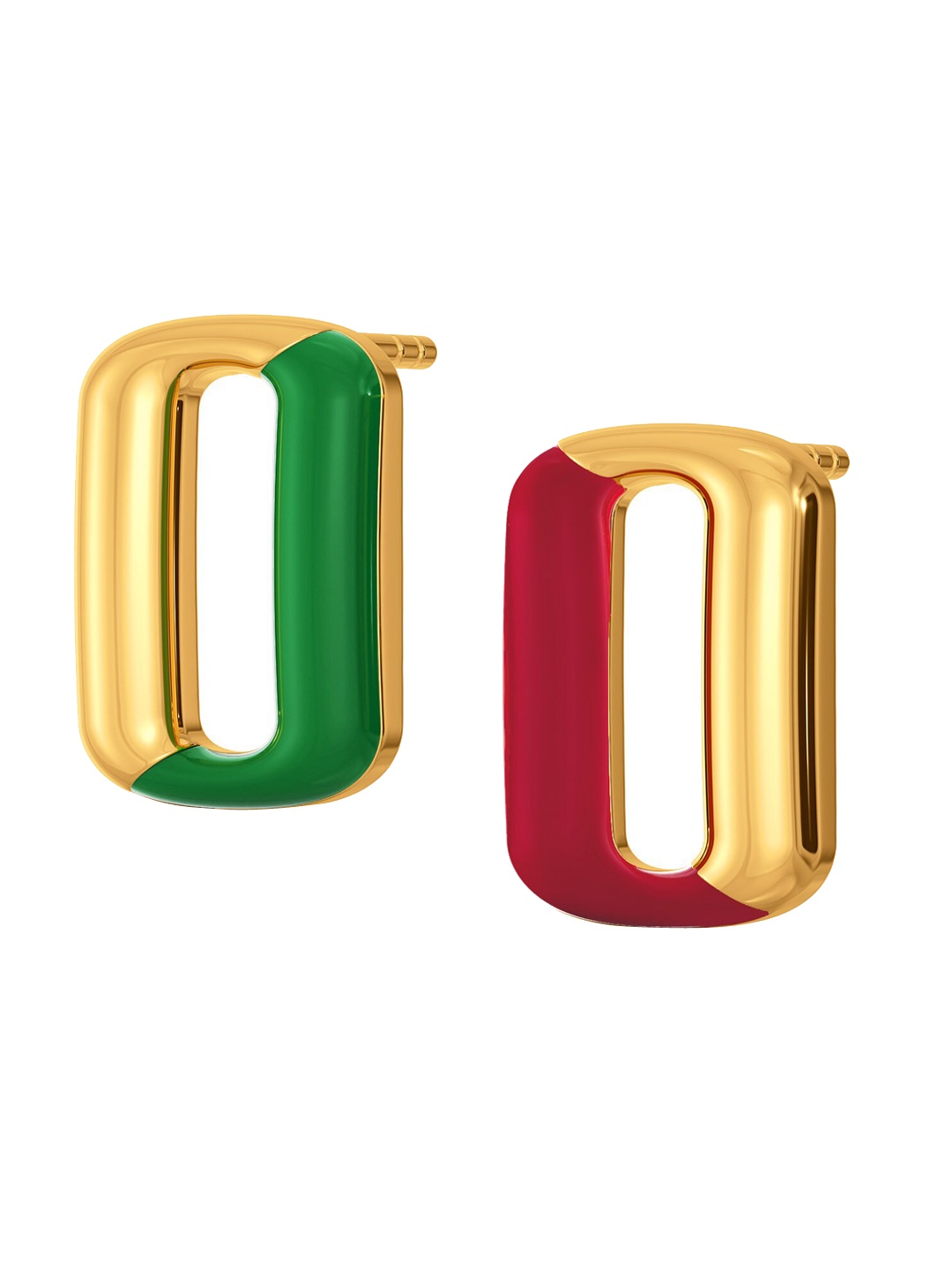 

MELORRA 18KT The Casual Crest Gold Earrings 2.97 g