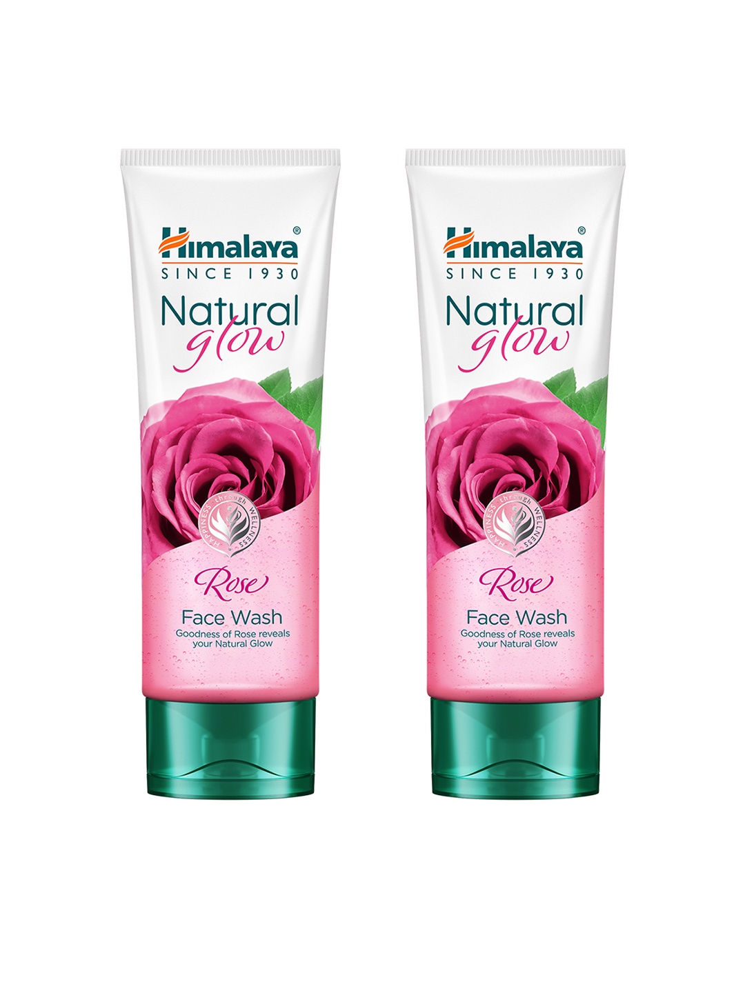 

Himalaya Set of 2 Natural Glow Rose Face Wash with Rose Flower Extract - 50 ml each, Pink