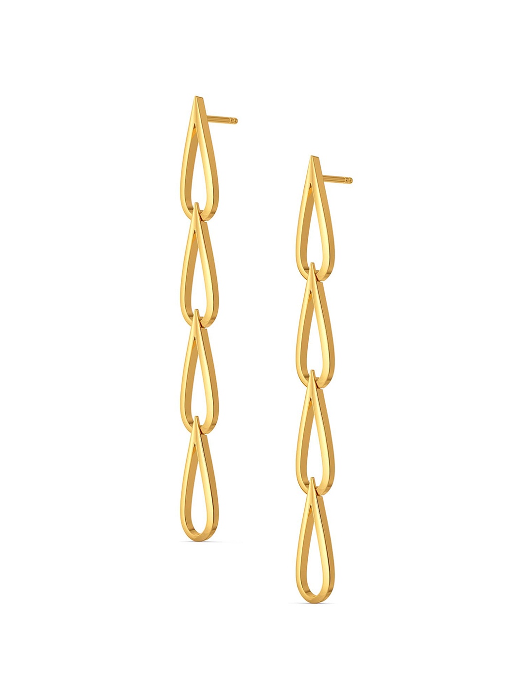 

MELORRA Baby Doll Bae 18KT Gold Dangle Earrings-5.99gm