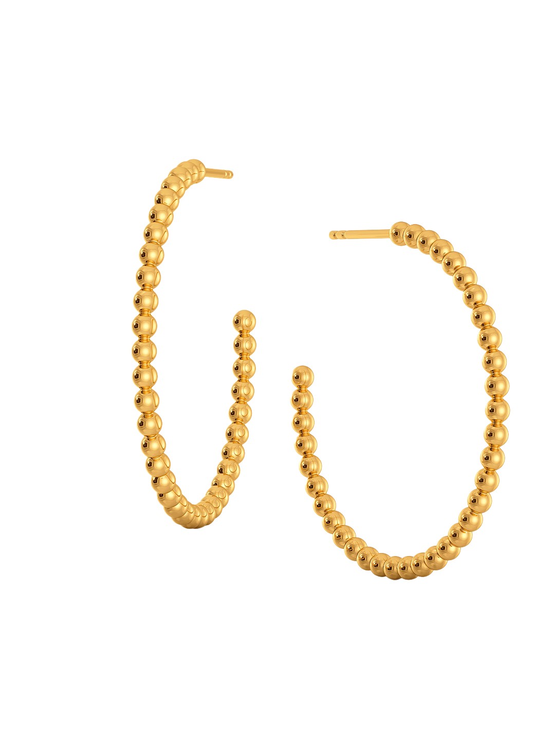 

MELORRA Bead Drop 18KT Gold Earrings-7.62gm
