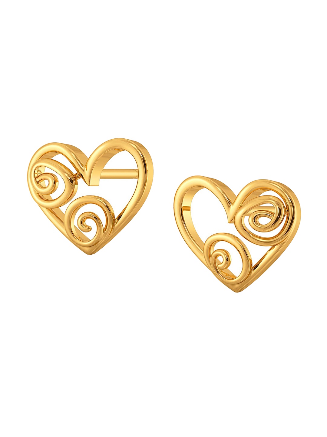 

MELORRA Exotic Edge 18KT Gold Studs Earrings-2.0gm