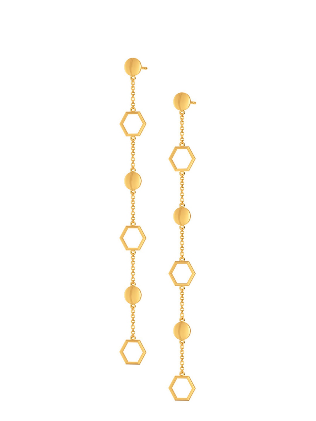 

MELORRA Droopy Loops 18KT Gold Earrings 5.92gm