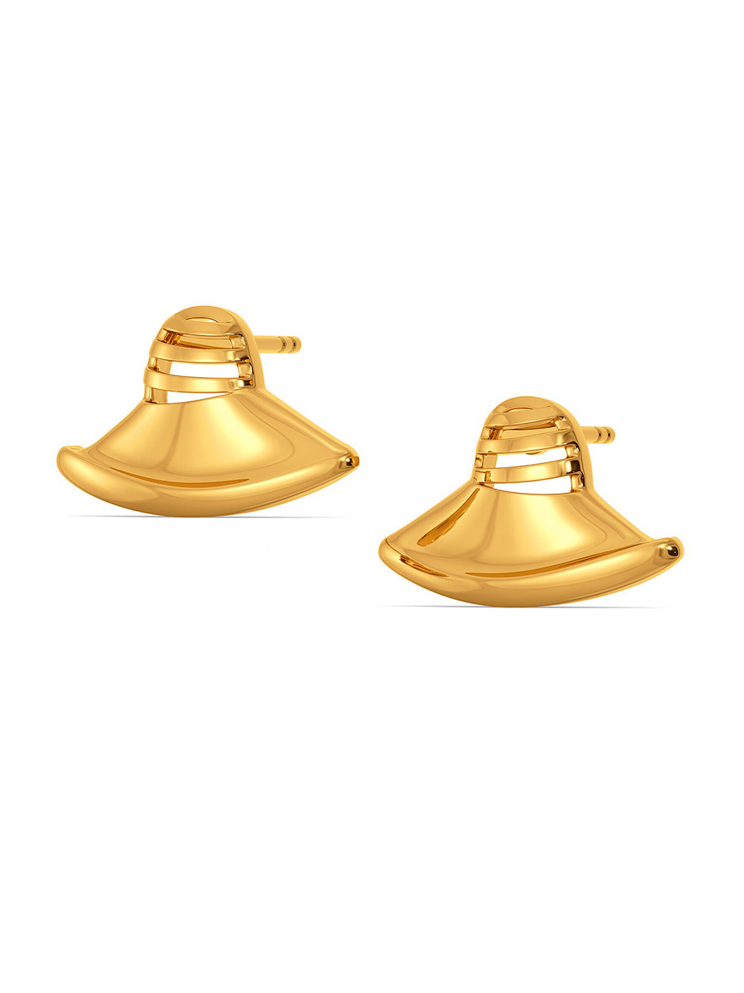 

MELORRA Cloche Call 18KT Gold Stud Earrings-3.26gm