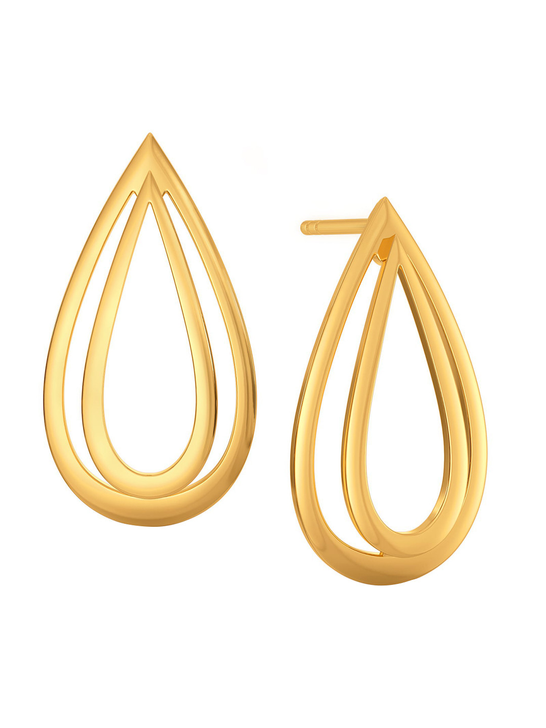 

MELORRA Volume Vision 18KT Gold Drop Earrings -3.49gm