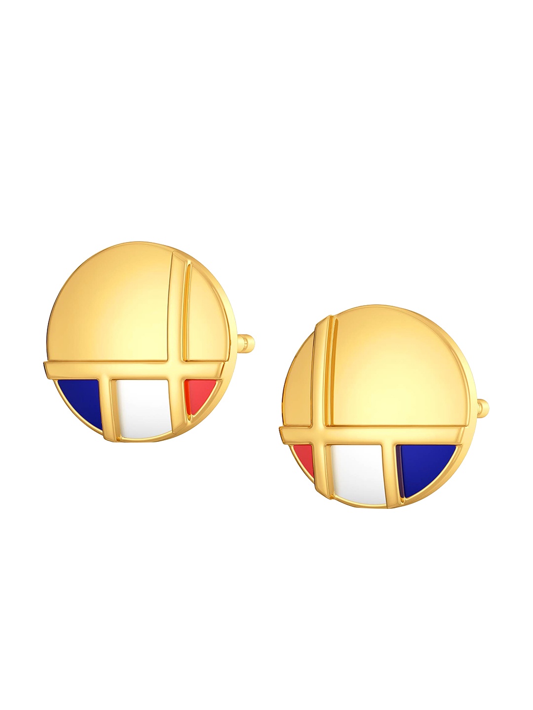 

MELORRA A Prep Step 18KT Gold Stud Earrings -2.14 gm