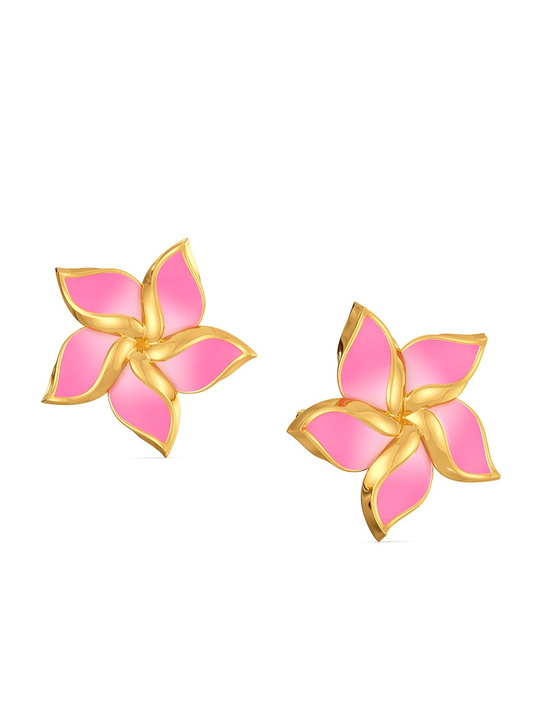 

MELORRA Team Tropical 18KT Gold Stud Earrings-2.35gm