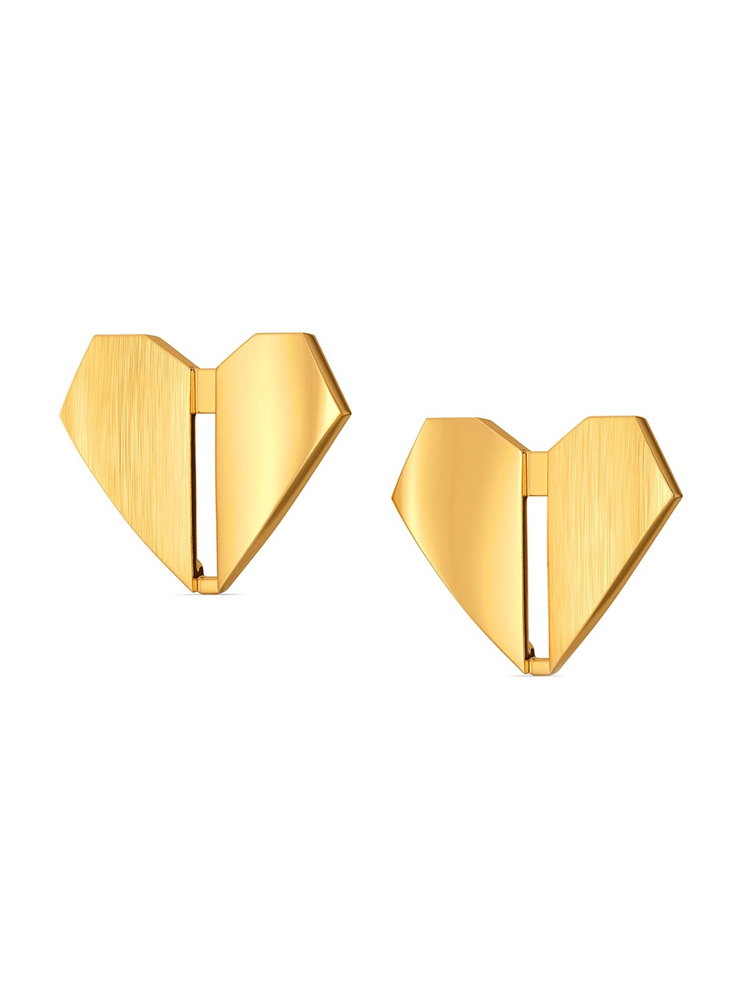 

MELORRA Suave Spark 18KT Gold Stud Earrings- 2.62 gm