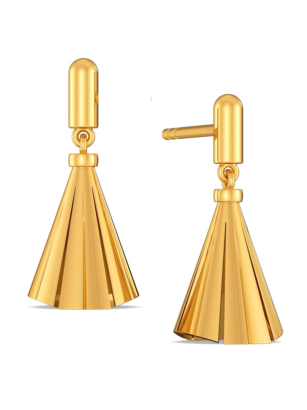 

MELORRA Tassel Through 18KT Gold Earrings-3.43gm