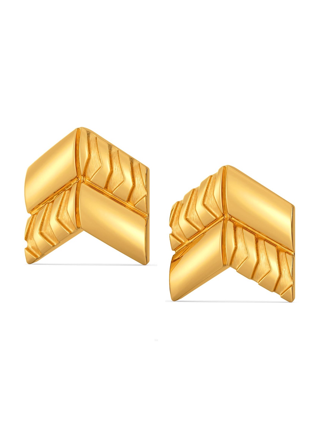 

MELORRA Vibe Tribe 18KT Gold Stud Earrings- 3.31 gm