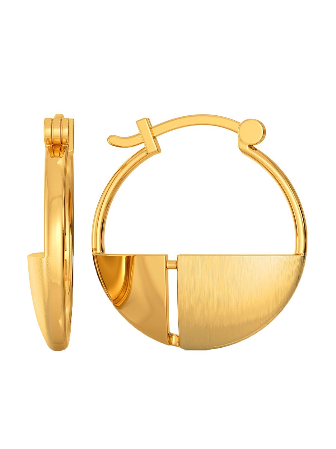 

MELORRA Passion for Poise 18KT Gold Hoop Earrings-5.42gm