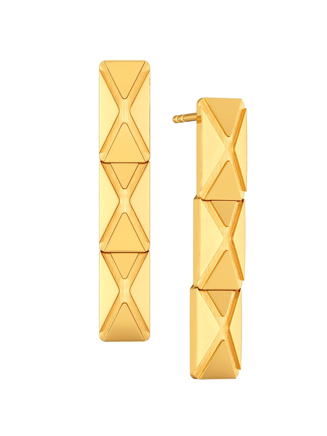

MELORRA Sway With Me 18-Karat Gold Detachable Drop Earrings- 5.82 gm