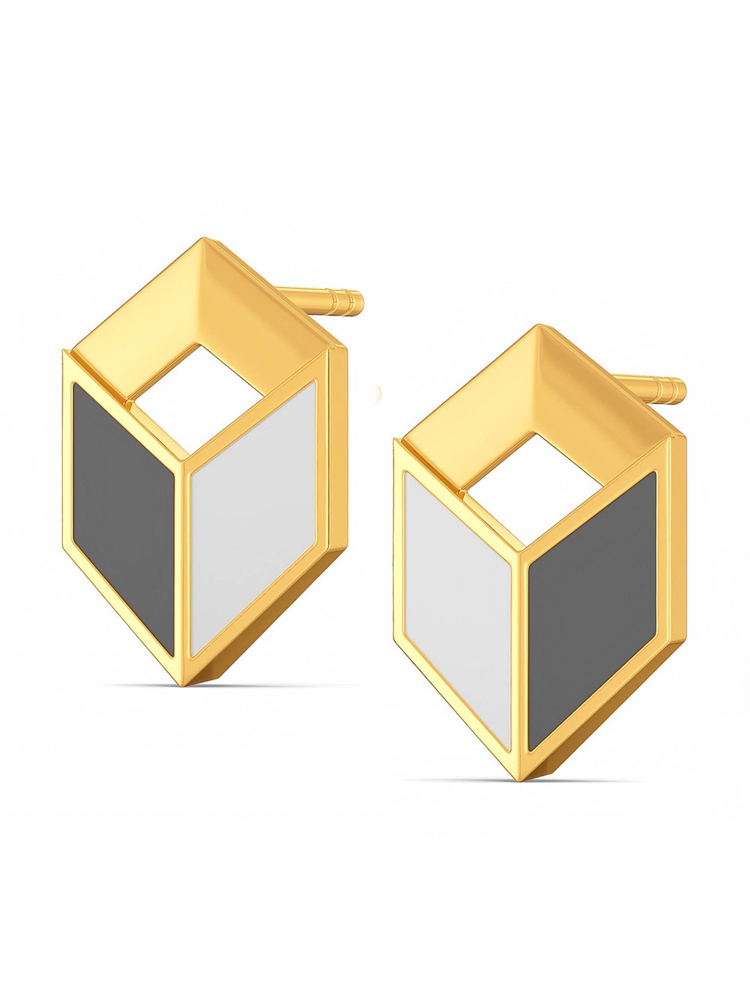 

MELORRA Sync in Sequin 18KT Gold Stud Earrings-2.81gm