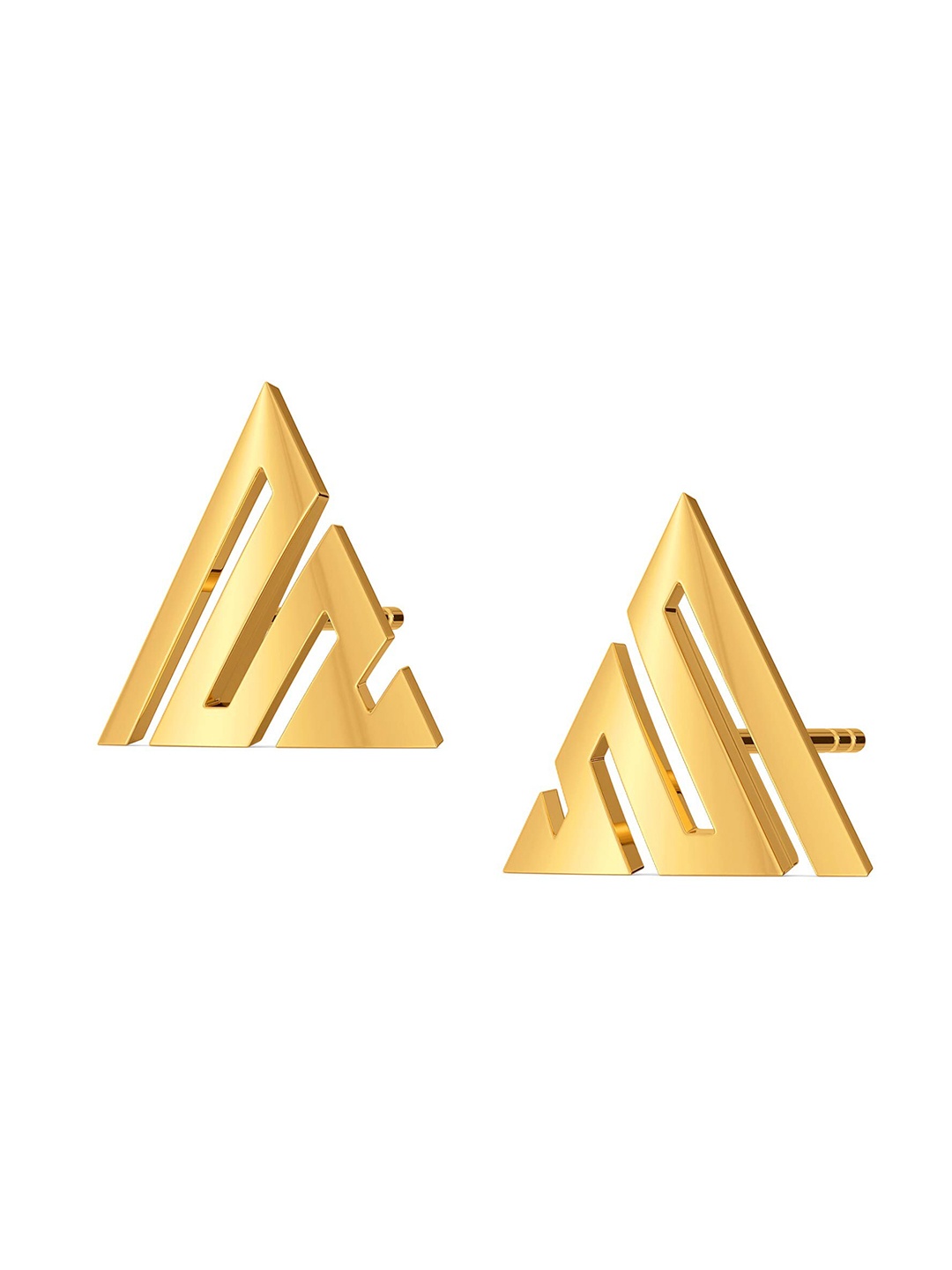 

MELORRA Madame Glam 18KT Gold Stud Earrings-2.83gm