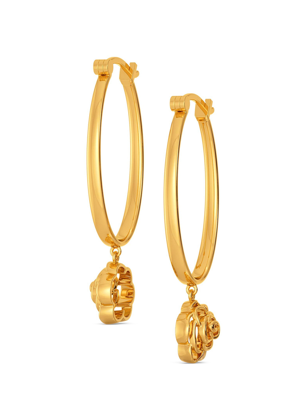 

MELORRA 18KT Gold Rebel Love Contemporary Shaped Earrings-6.08 g