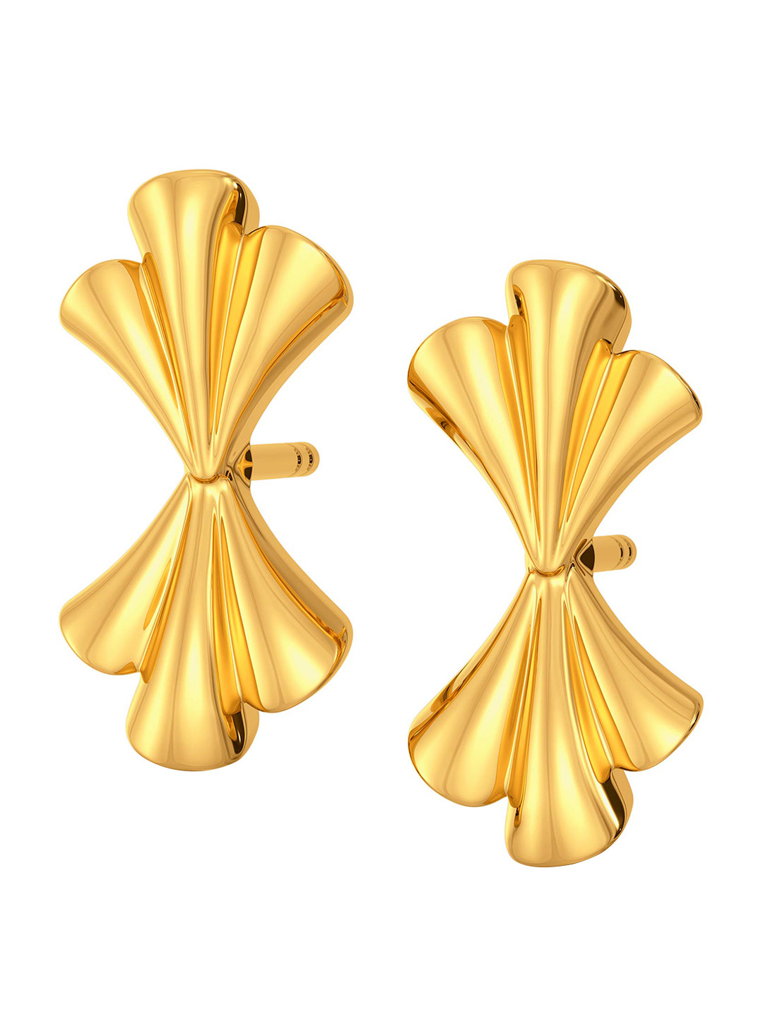 

MELORRA Greek Goddess 18KT Gold Stud Earrings-3.4gm