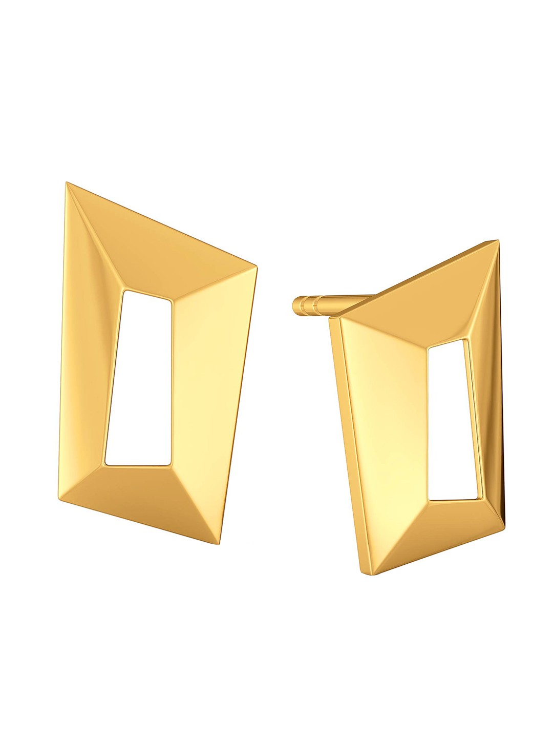 

MELORRA Team Work 18KT Gold Stud Earrings- 2.17 gm