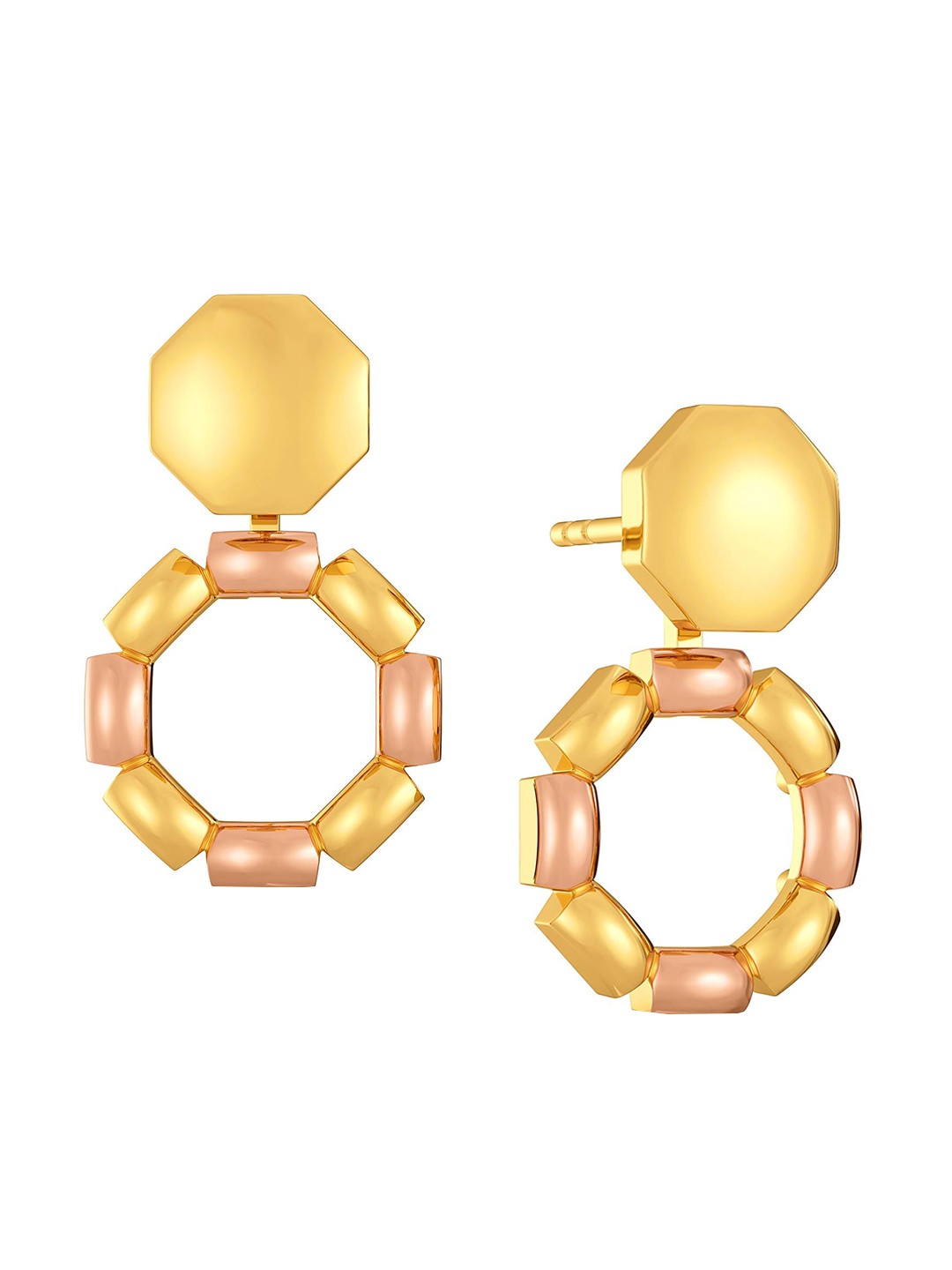 

MELORRA Sun Soiree 18KT Gold Drop Earrings - 4.69 gm