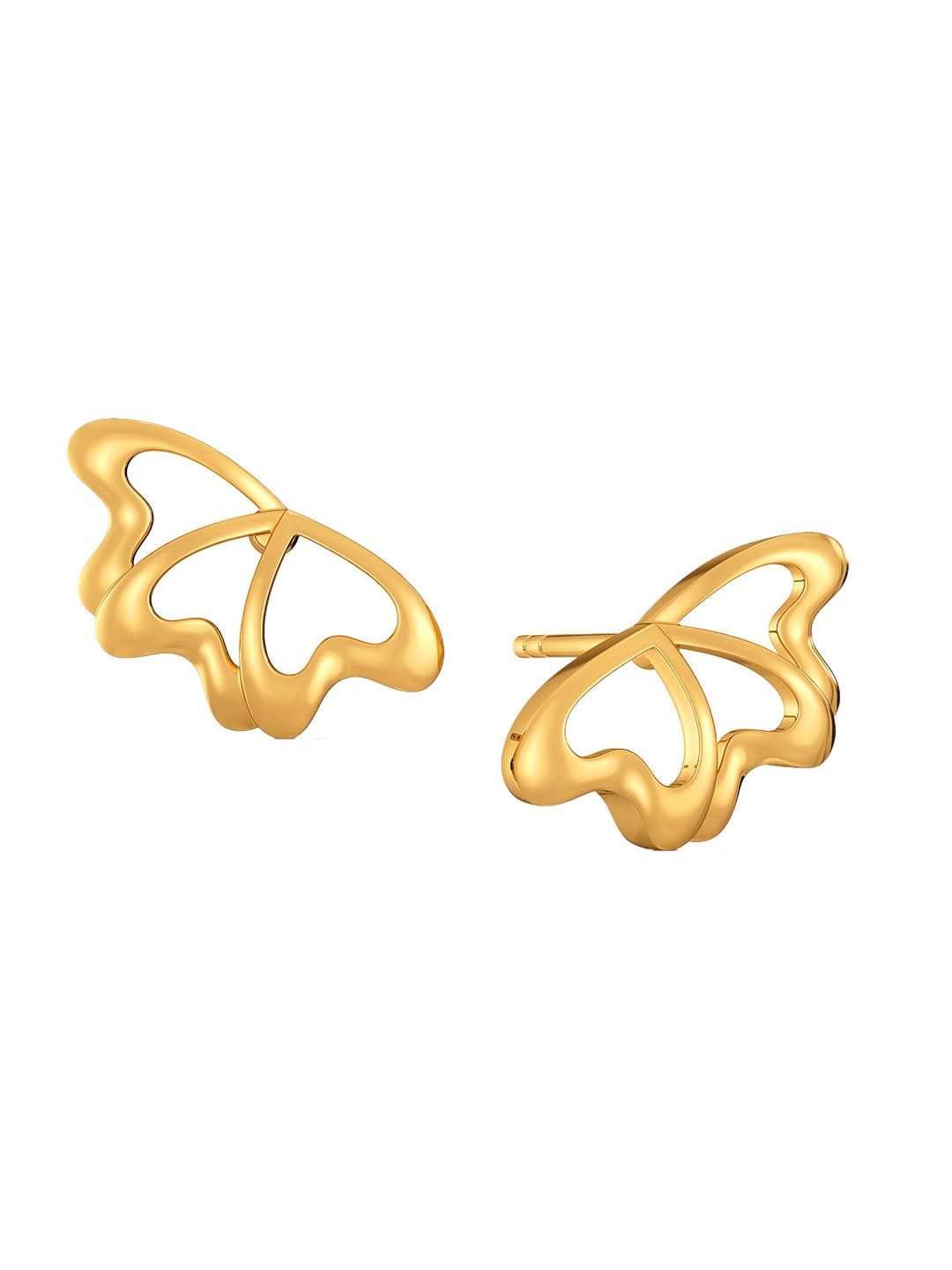

MELORRA 18-Karat Love Gone Wild Gold Earrings, Yellow