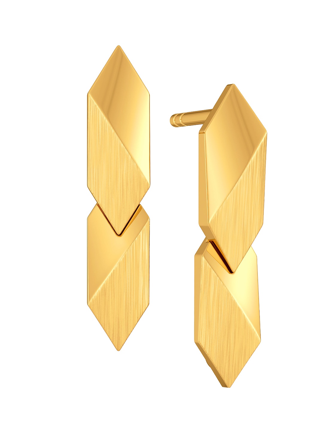 

MELORRA Dangle Drama 18KT Gold Earrings-3.75gm
