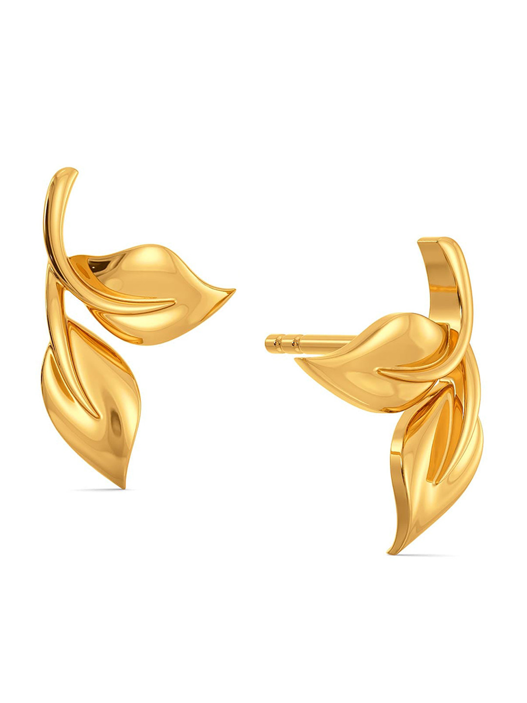

MELORRA Leaves of Dusk 18KT Gold Stud Earrings- 2.04 gm