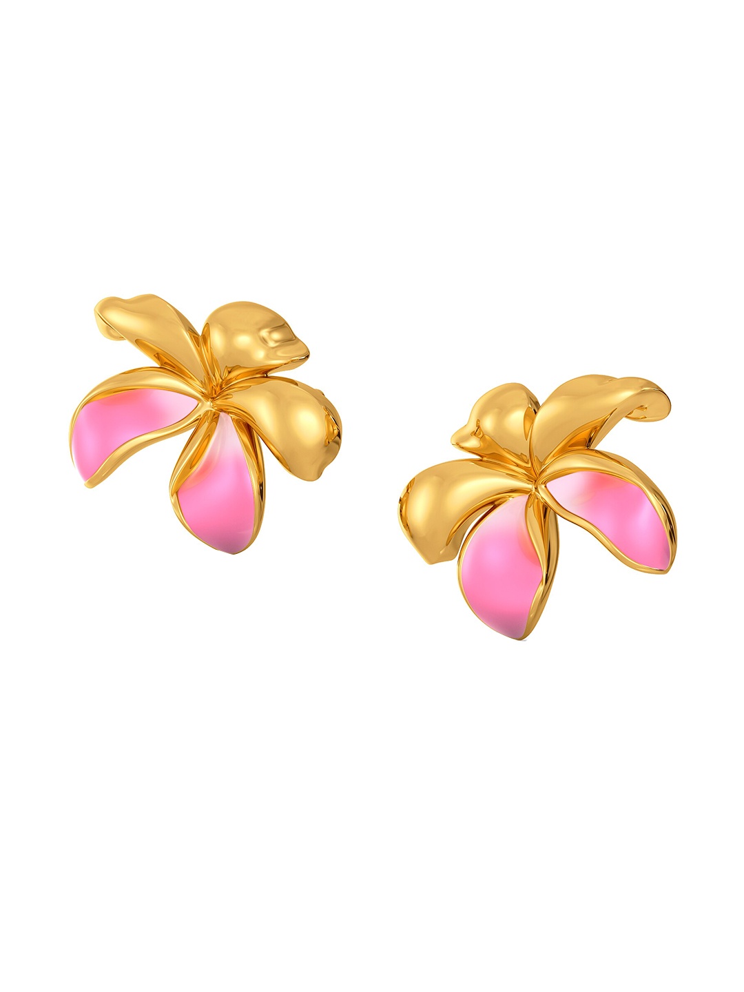 

MELORRA Petals & Ferns 18KT Gold Earrings - 3.23 gm
