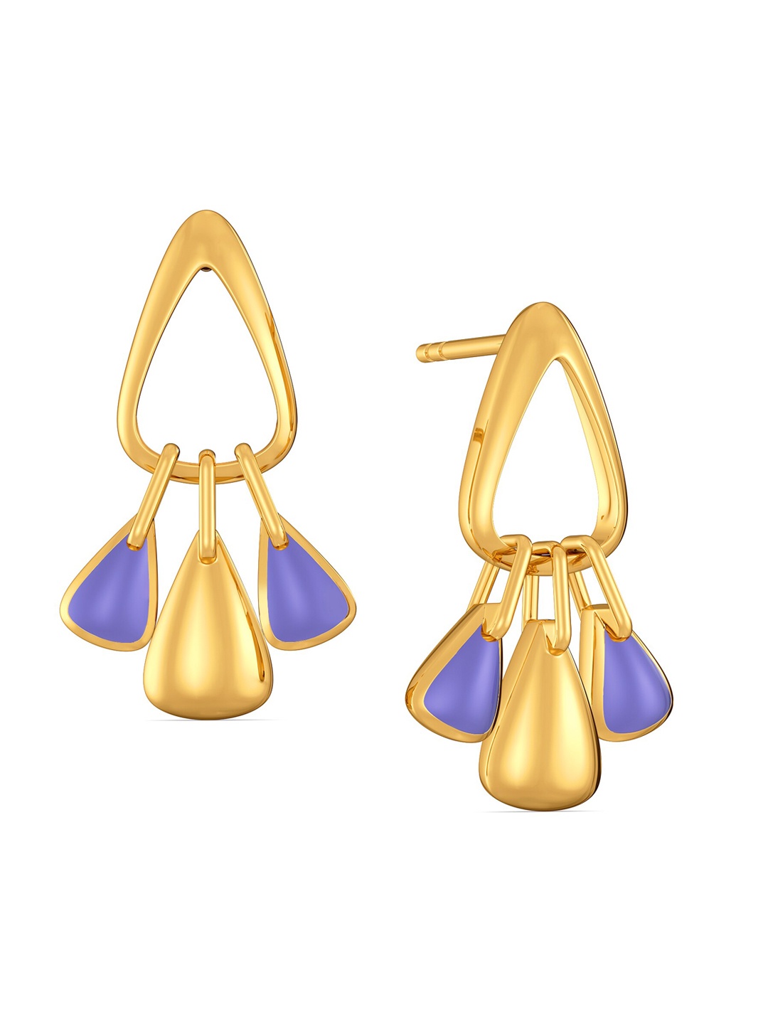 

MELORRA Millennial 18KT Gold Earrings-4.41gm