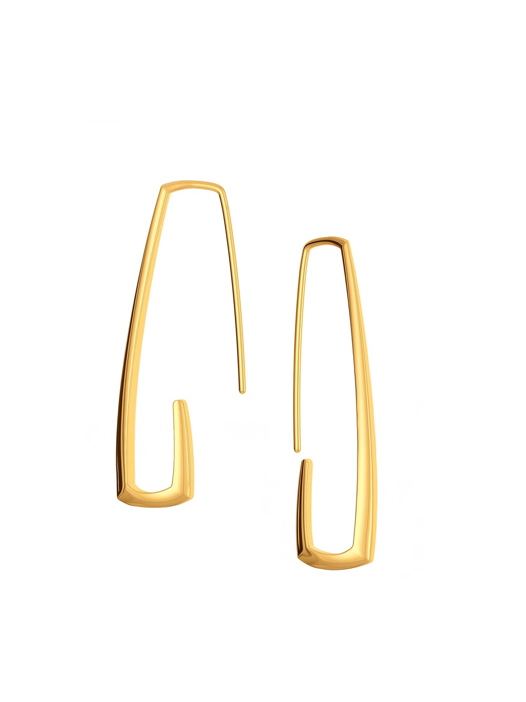 

MELORRA Extra Edgy 18KT Gold Earrings-5.63gm