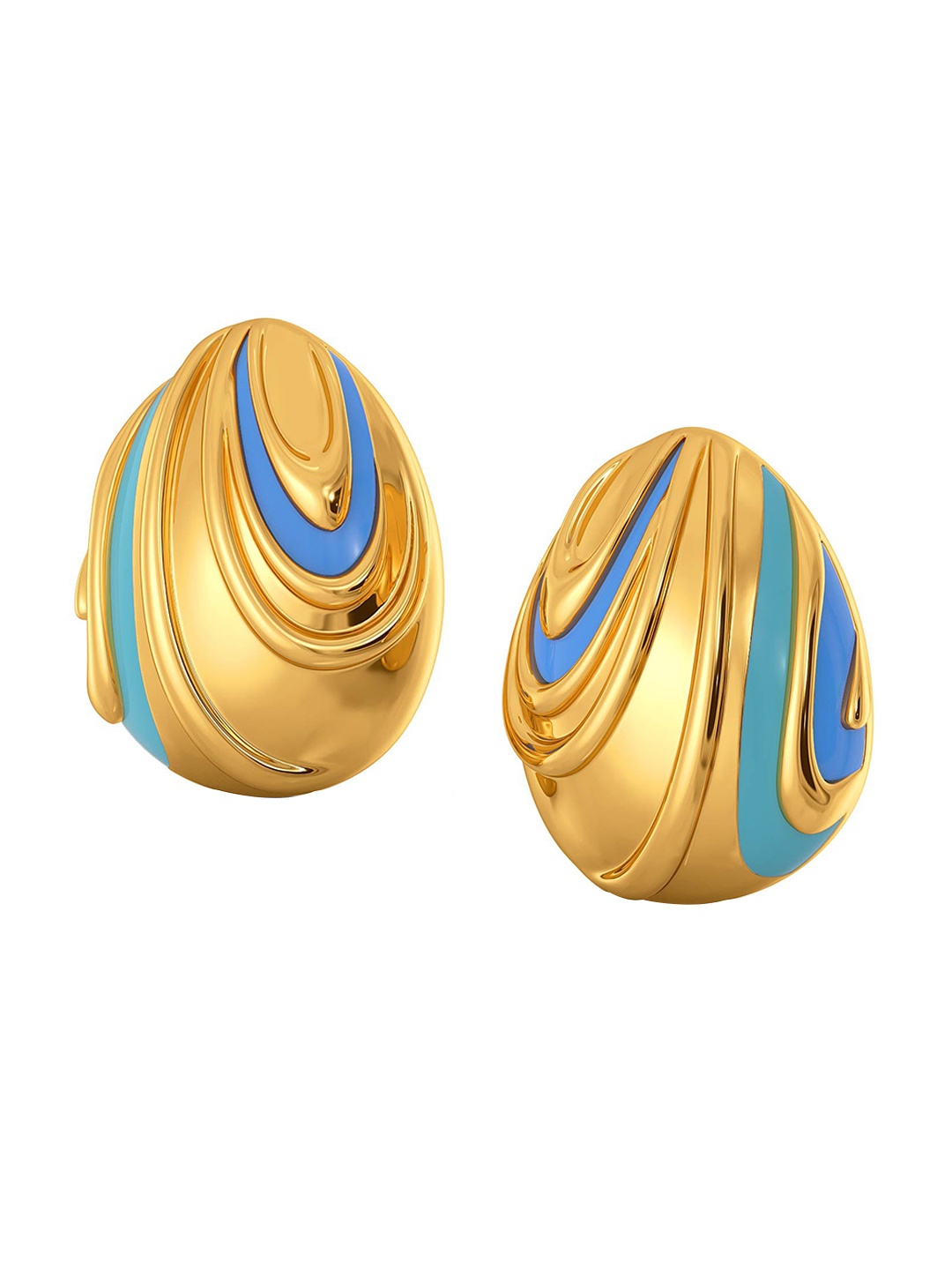

MELORRA Super 70s 18KT Gold Studs 5.31 gm