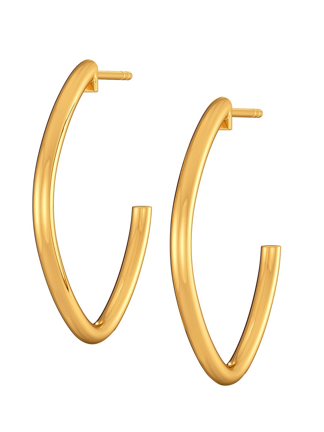 

MELORRA Perfect Beau 18KT Gold Hoop Earrings-4.31gm
