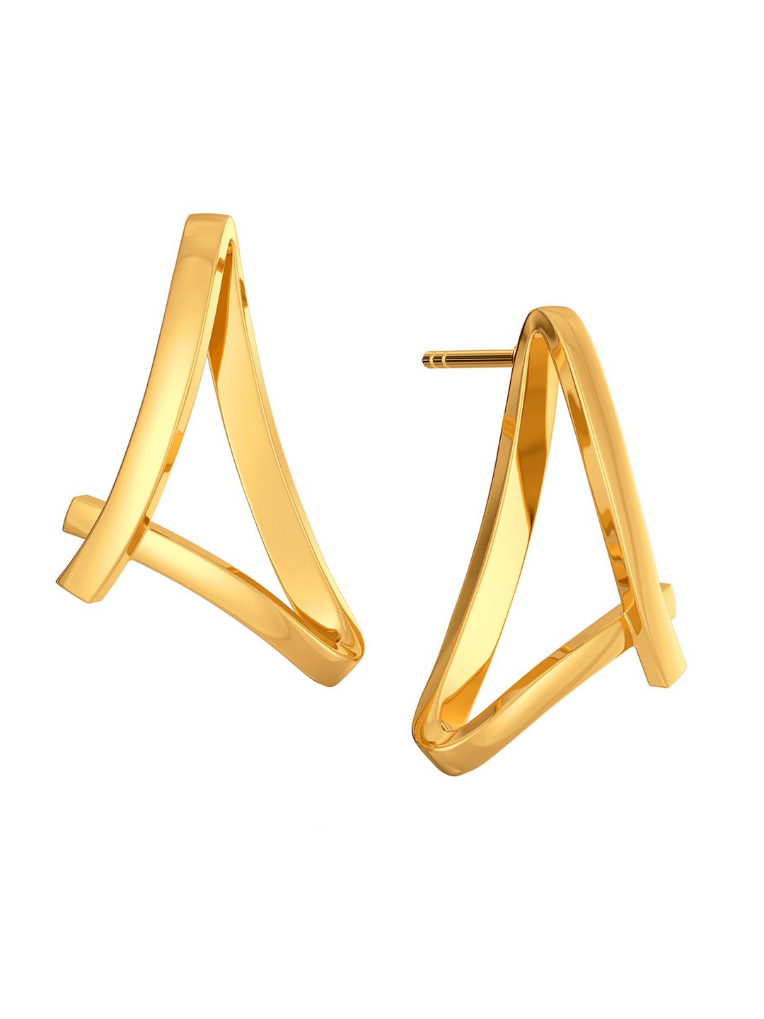 

MELORRA Pivot Play 18KT Gold Stud Earring-4.07gm