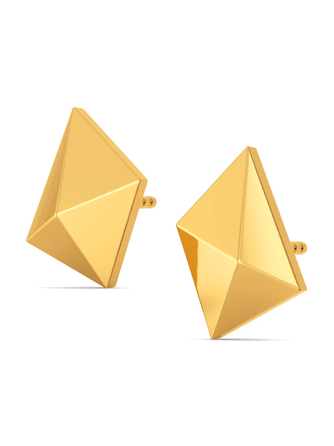 

MELORRA Contour Rebels 18KT Gold Studs Earrings- 2.39 gm