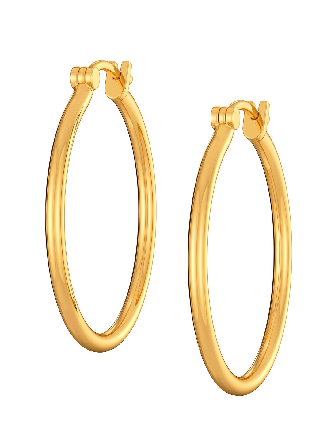 

MELORRA Classic Care 18KT Gold Hoop Earrings- 5.37gm
