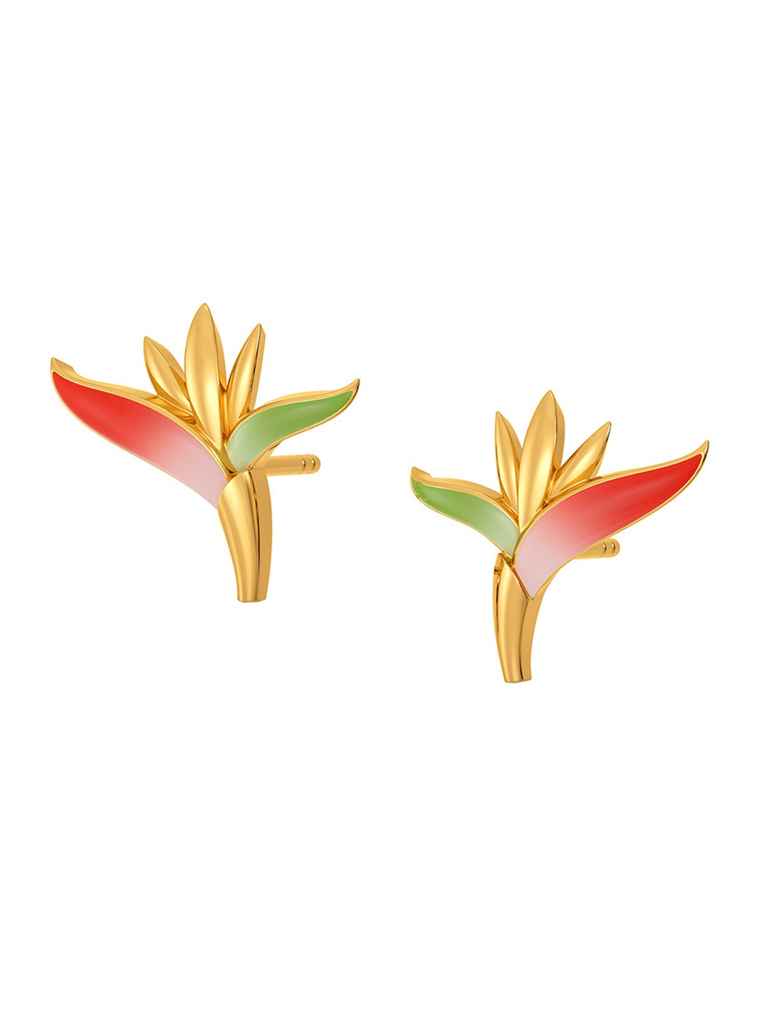 

MELORRA Birds of Paradise 18KT Gold Studs Earrings- 2.85 gm