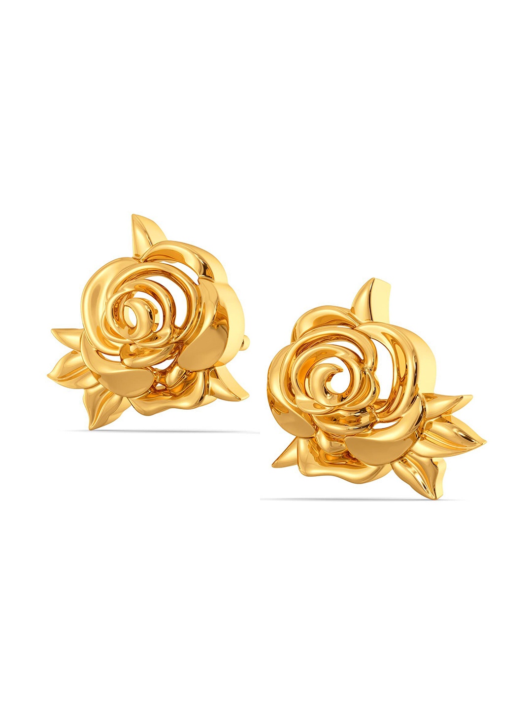 

MELORRA Rose Garden 18KT Gold Stud Earrings-4.16gm