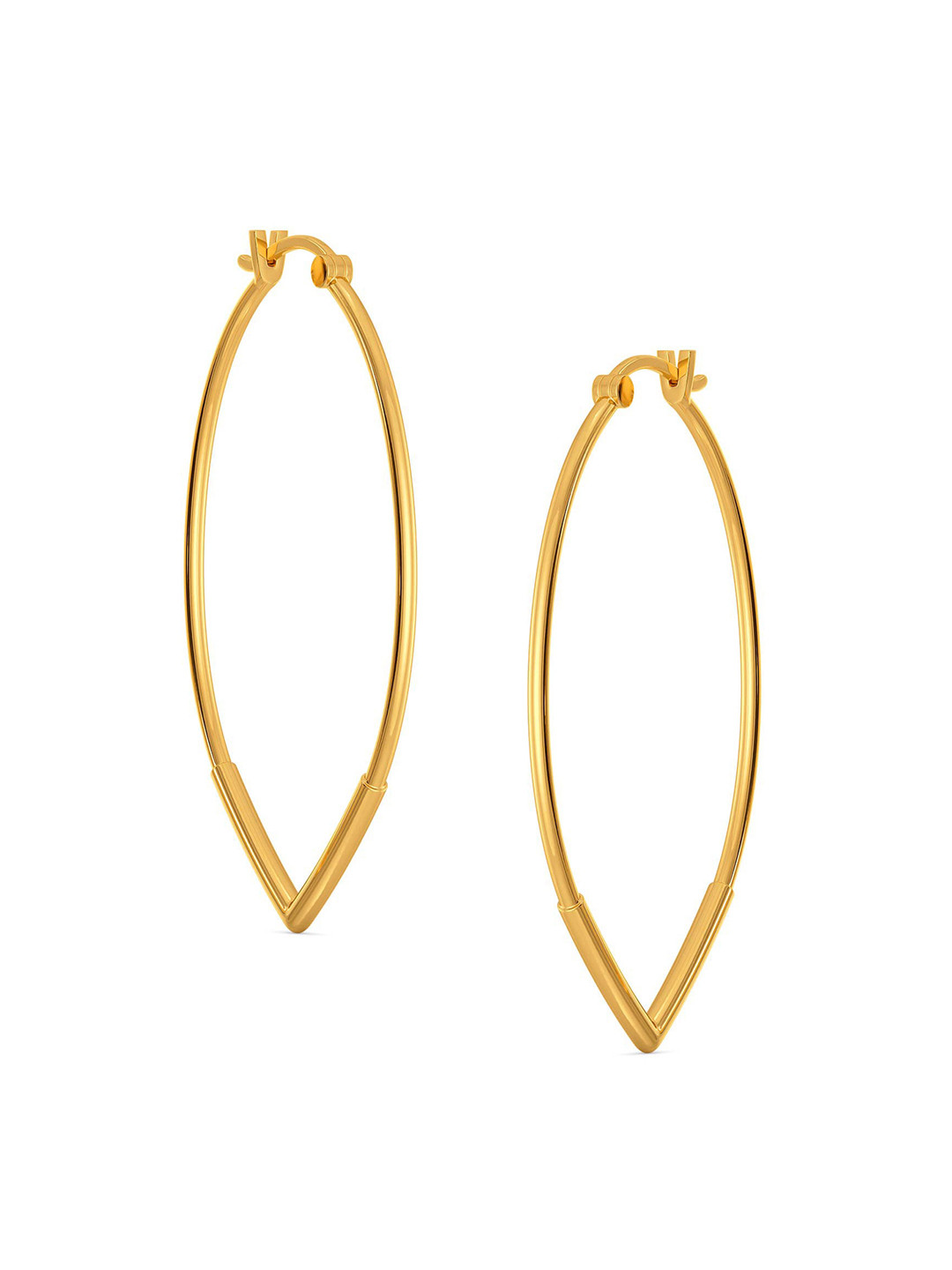 

MELORRA Victory Bound 18KT Gold Hoop Earrings- 6.81 gm