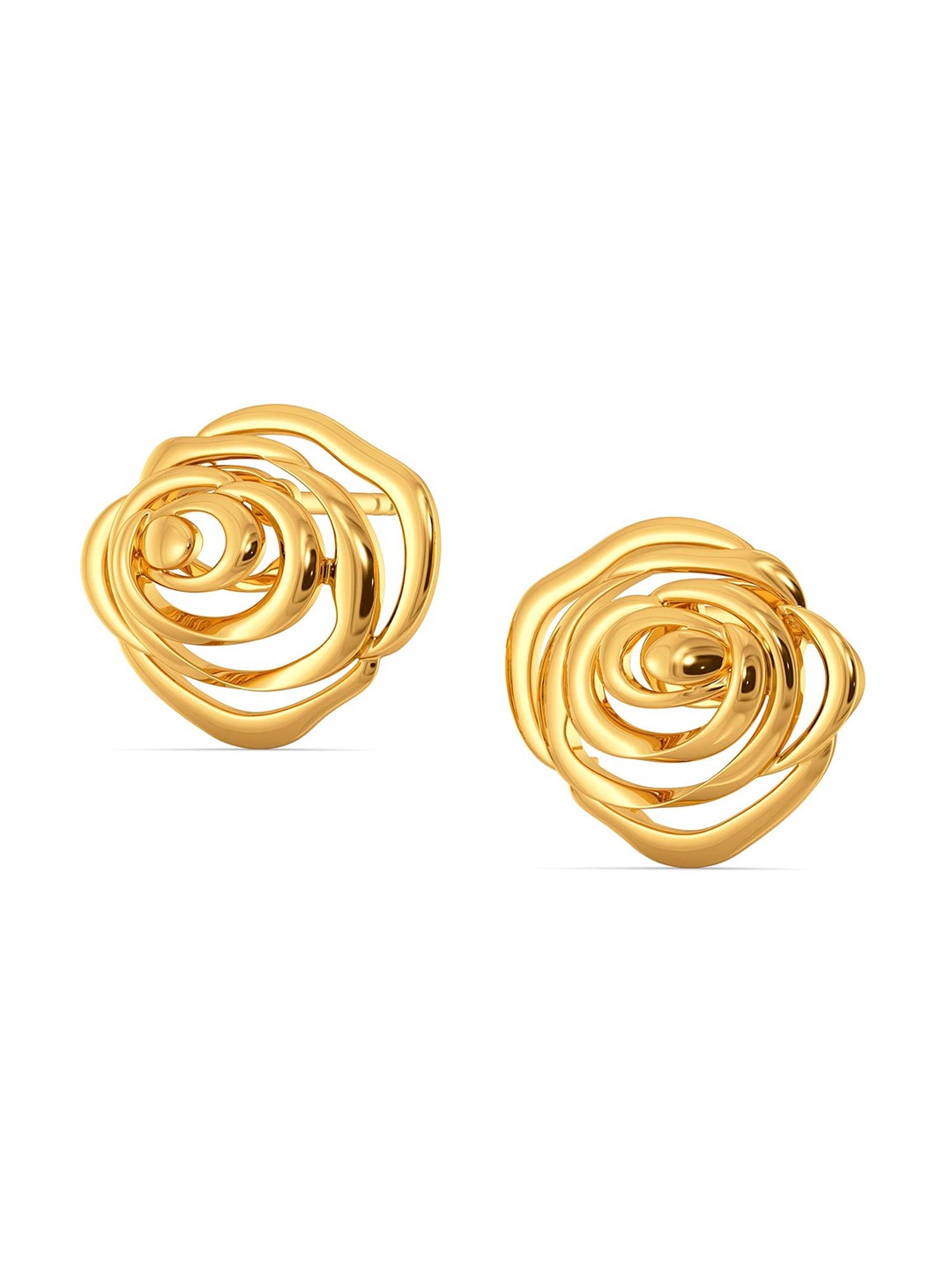 

MELORRA Love Untamed 18KT Gold Studs Earrings- 5.37 gm