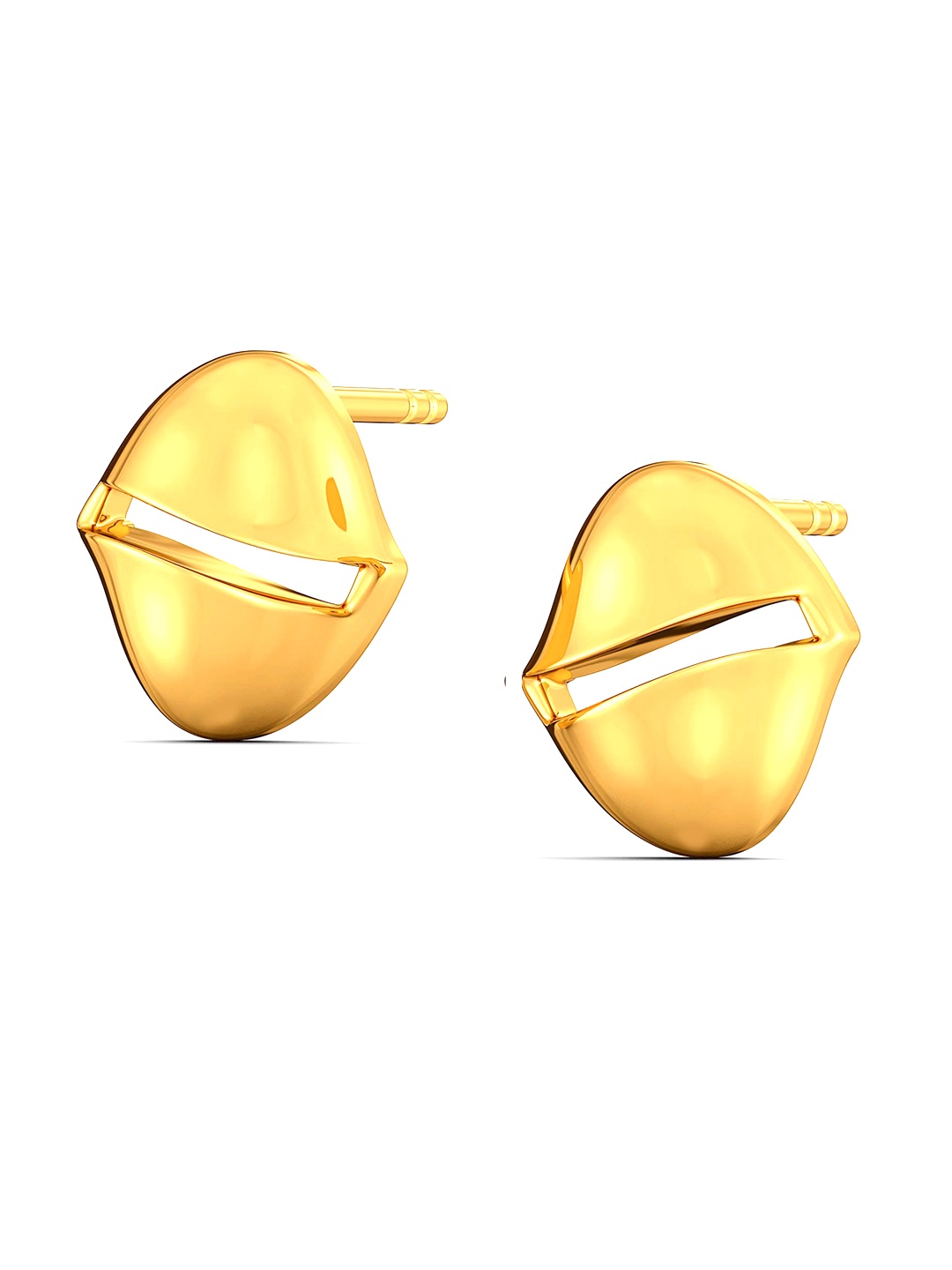 

MELORRA Winter Hats 18KT Gold Stud Earrings-2.42gm