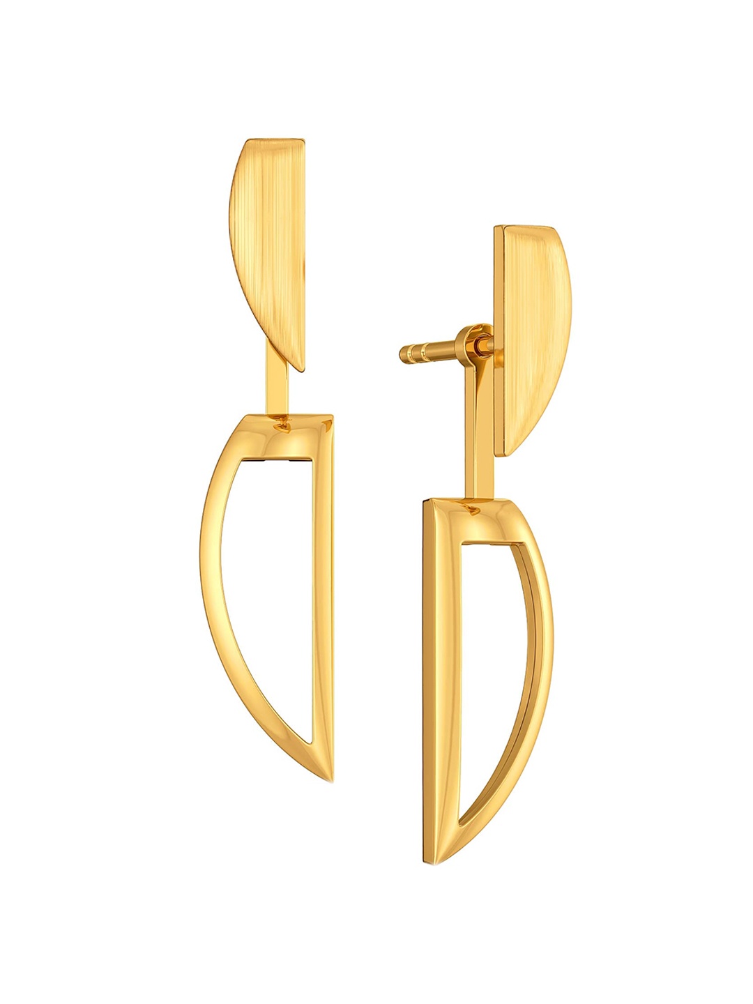 

MELORRA Vintage Desires 18KT Gold Drop Earrings- 2.99 gm