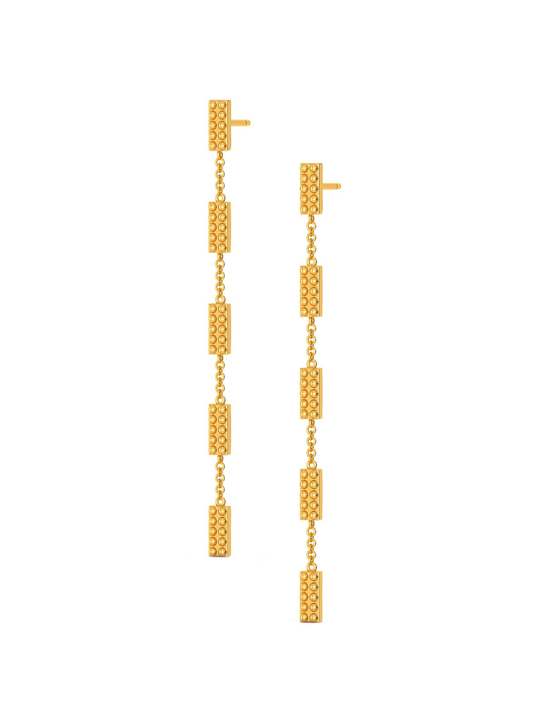 

MELORRA Dance Beats 18KT Gold Earrings-4.75gm