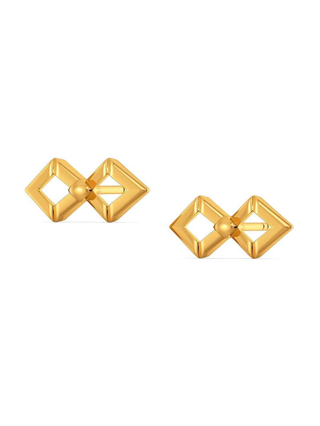 

MELORRA Bold Bow 18KT Gold Stud Earrings- 2.34 gm