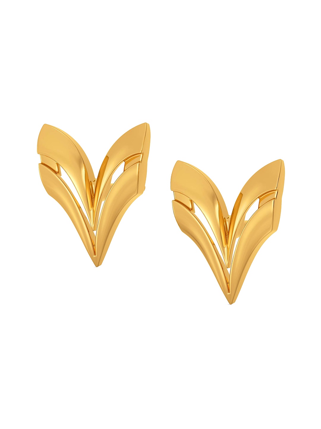 

MELORRA Boldly Feminine 18KT Gold Stud Earrings- 2.37 gm