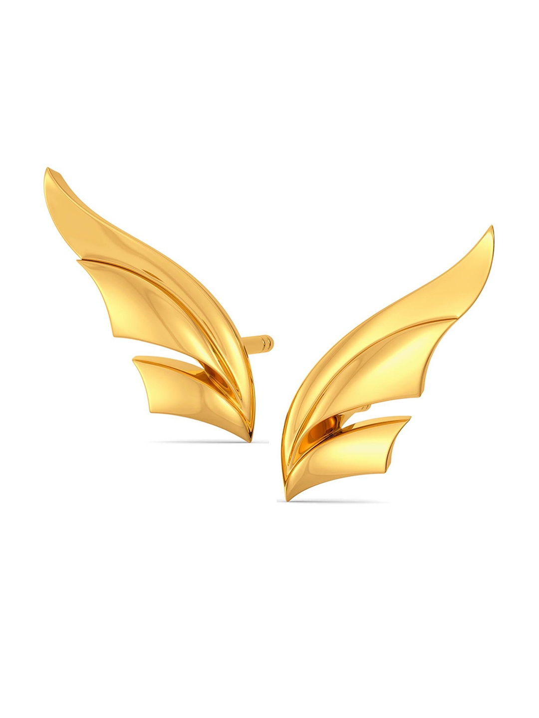 

MELORRA Winged Power 18KT Gold Stud Earrings- 5.37gm